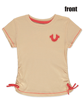 True Religion Girls' Side Tie T-Shirt - CookiesKids.com