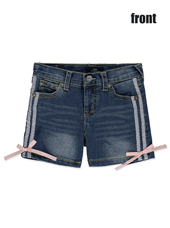 True Religion Girls' Jayde  Mid Rise Denim Shorts - CookiesKids.com