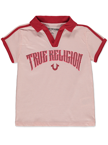 True Religion Girls' Studded Polo T-Shirt - CookiesKids.com