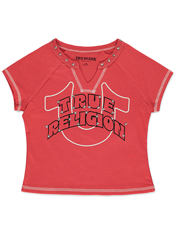 True Religion Girls' Star Studded Horseshoe T-Shirt - CookiesKids.com