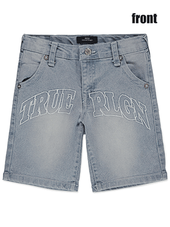 True Religion Boys' Ricky Relaxed Straight Denim Shorts - CookiesKids.com