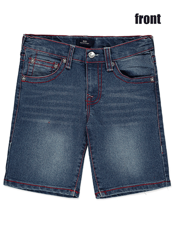 True Religion Boys' Ricky Relaxed Straight Denim Shorts - CookiesKids.com