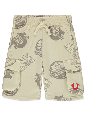 True Religion Boys' Buddha Fleece Cargo Shorts - CookiesKids.com