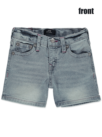 True Religion Girls' Jayde  Mid Rise Denim Shorts - CookiesKids.com