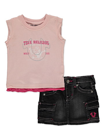 True Religion Baby Girls' 2-Piece Skirt Set Outfit - CookiesKids.com