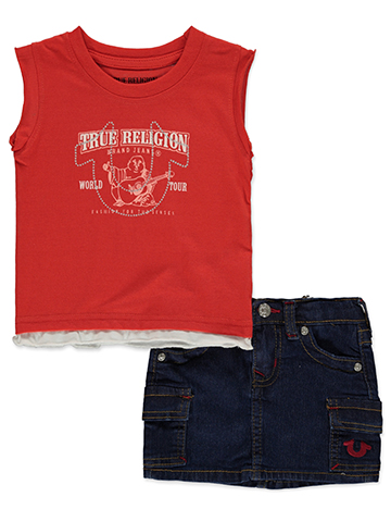 True Religion Baby Girls' 2-Piece Skirt Set Outfit - CookiesKids.com
