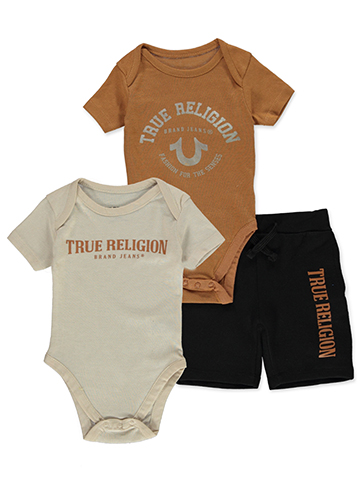 True Religion Baby Boys' 3-Piece Shorts Set Outfit - CookiesKids.com