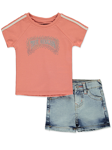 True Religion Baby Girls' 2-Piece Shorts Set Outfit - CookiesKids.com
