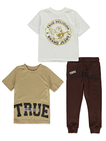 True Religion Boys' Three-Piece Tee and Jogger Set - CookiesKids.com