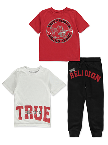 True Religion Boys' Three-Piece Tee and Jogger Set - CookiesKids.com