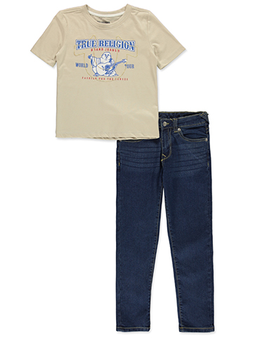 True Religion Boys' Graphic Tee and Jeans Set - CookiesKids.com