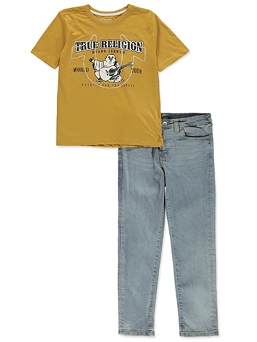 True Religion Boys' Graphic Tee and Jeans Set - CookiesKids.com