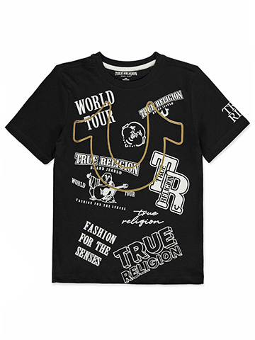 True Religion Boys' World Tour Graphic T-Shirt - CookiesKids.com