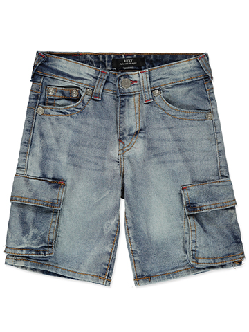 True Religion Boys' Ricky Relaxed Straight Cargo Shorts - CookiesKids.com