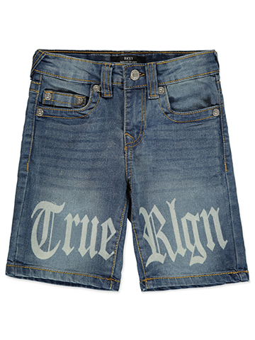 True Religion Ricky Relaxed Straight Denim Shorts - CookiesKids.com