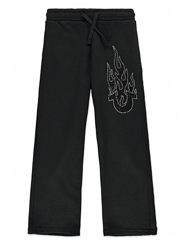 True Religion Boys' Rhinestone Flame Fleece Sweatpants - CookiesKids.com