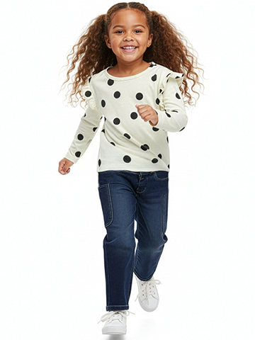 Joe's Jeans Girls' 2-Piece Paper Bag Jeans Set Outfit - CookiesKids.com