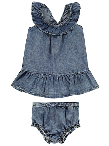 Joe's Jeans Baby Girls' 2-Piece Chambray Dress Set Outfit - CookiesKids.com