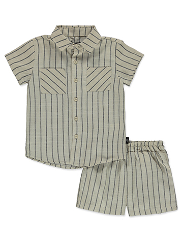 Joe's Boys' 2-Piece Linen Shorts Set Outfit - CookiesKids.com