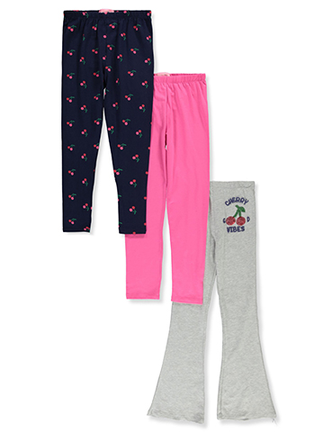 Freestyle Revolution Girls' 3-Pack Cherry Leggings - CookiesKids.com