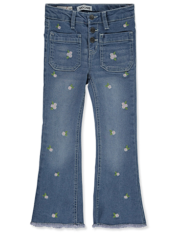 Vigoss Girls' Flower Flare Jeans - CookiesKids.com