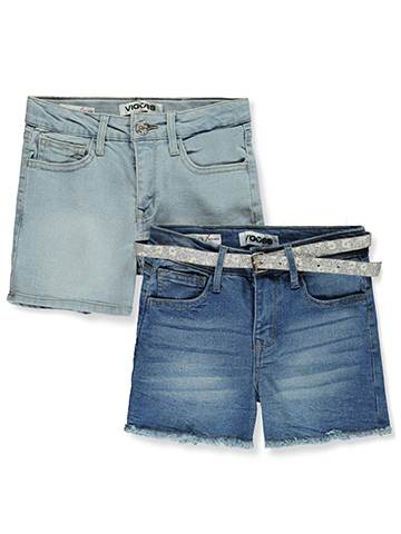 Vigoss Girls' 2-Piece Mini-Mom Shorts With Belt Set - CookiesKids.com
