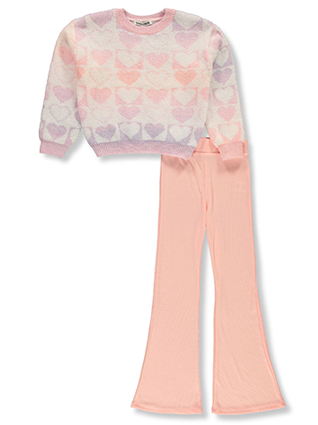 Vigoss Girls' 2-Piece Flare Pants Set Outfit - CookiesKids.com