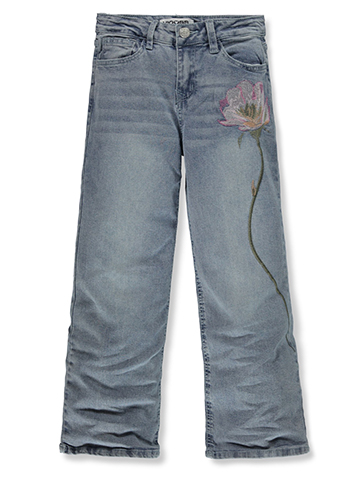 Jean Fille VIGOSS Taille 14 – Denim Maille Stretch – Taille Ajustable – Étoiles