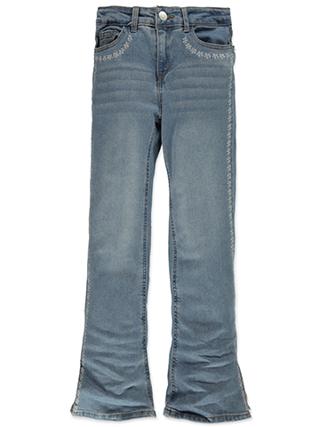 Vigoss Girls' Flare Jeans with Embellished Seams - CookiesKids.com
