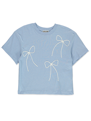Vigoss Girls' Bow Graphic Short Sleeve Tee - CookiesKids.com