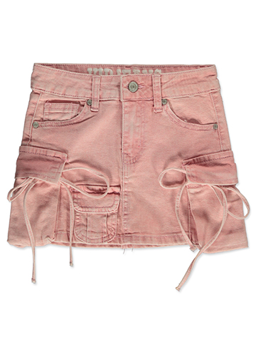 VIP Jeans Girls' Denim Cargo Skirt - CookiesKids.com