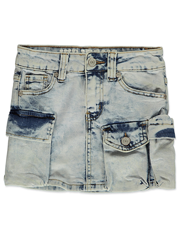 VIP Jeans Girls' Denim Cargo Skirt - CookiesKids.com