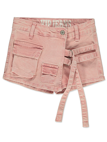 VIP Jeans Girls' Denim Cargo Skorts - CookiesKids.com