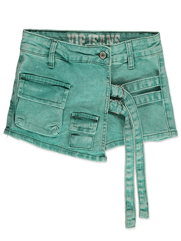 VIP Jeans Girls' Denim Cargo Skorts - CookiesKids.com