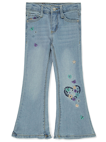 Wallflower Girl Girls' Flared Denim Butterfly Jeans - CookiesKids.com