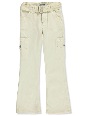 Wallflower Girl Girls' Belted Cargo Flare Pants - CookiesKids.com