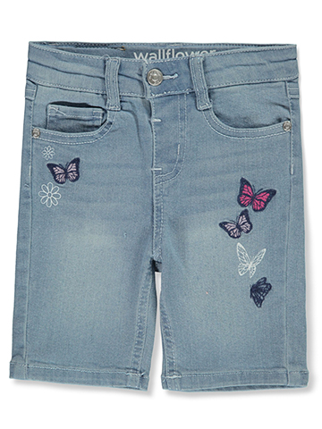 Wallflower Girl Girls' Butterfly Bermuda Shorts - CookiesKids.com