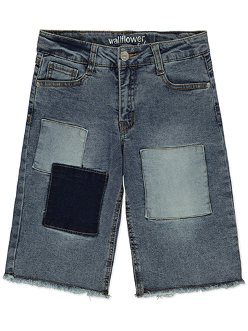 Wallflower Girl Girls' Denim Patch Shorts - CookiesKids.com