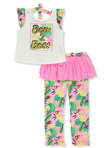Colette Lilly Girls Meowgical 3-Piece Leggings Set Outfit
