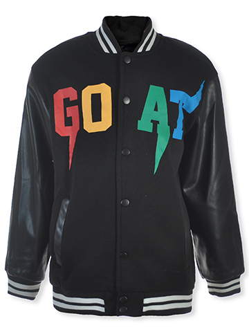 CP Drygoods Boys' Faux Leather Varsity Jacket - CookiesKids.com