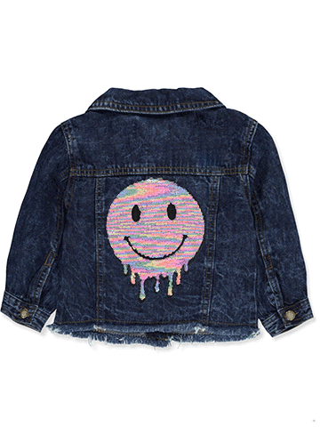Girlshearts Baby Girls' Smile Denim Jacket - CookiesKids.com