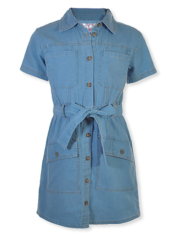 Chillipop Girls' Chambray Tie-Waist Dress - CookiesKids.com