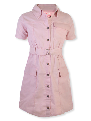 Chillipop Girls' Twill Tie-Waist Dress - CookiesKids.com