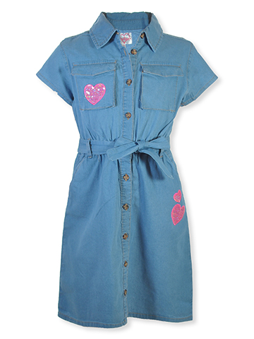 Chillipop Girls' Sequin Heart Dress - CookiesKids.com