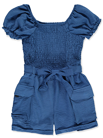 Girls Hearts Girls' Ruched Airflow Romper - CookiesKids.com