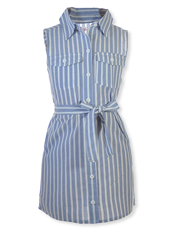 Chillipop Girls' Poplin Stripe Dress - CookiesKids.com