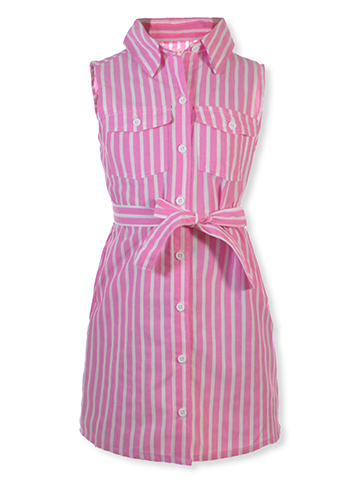 Chillipop Girls' Poplin Stripe Dress - CookiesKids.com