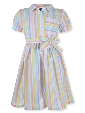 Girls Hearts Girls' Striped Poplin Dress - CookiesKids.com
