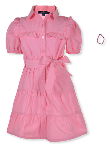 Girls Hearts Girls' 2-Piece Poplin Dress Bracelet Set - CookiesKids.com