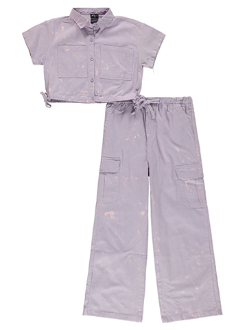 Girls Hearts Girls' 2-Piece Twill Pants Set Outfit - CookiesKids.com